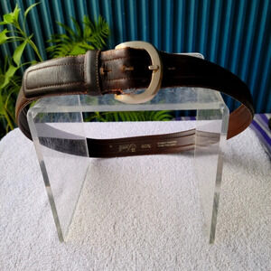 Vintage Seville Brown Leather Belt  3229